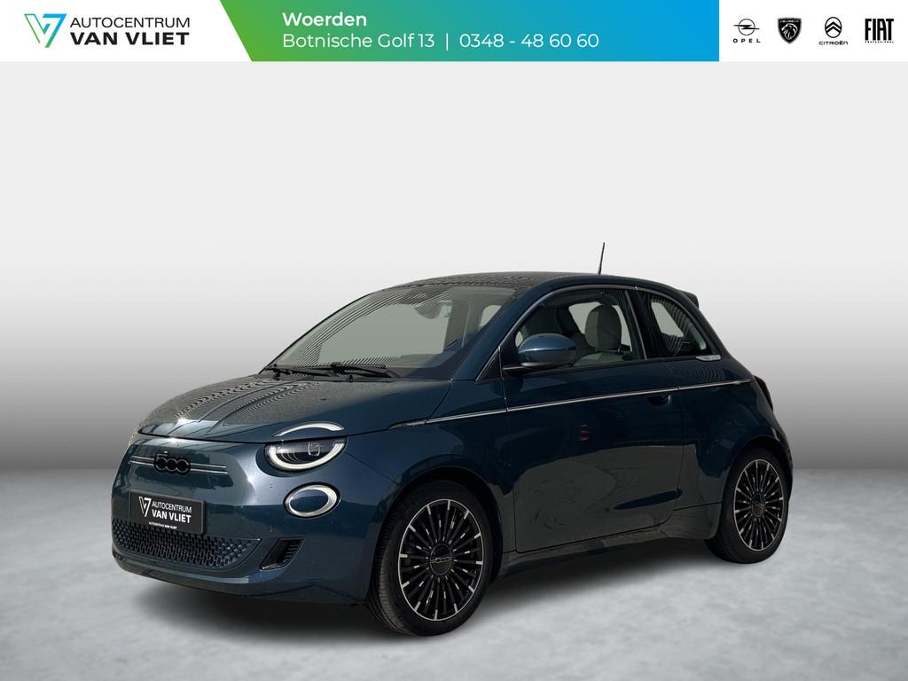 Fiat 500e La Prima 42 kWh | Leder | 17" | Pack Winter | Schu, Auto's, 4 stoelen, Origineel Nederlands, 1265 kg, Te koop