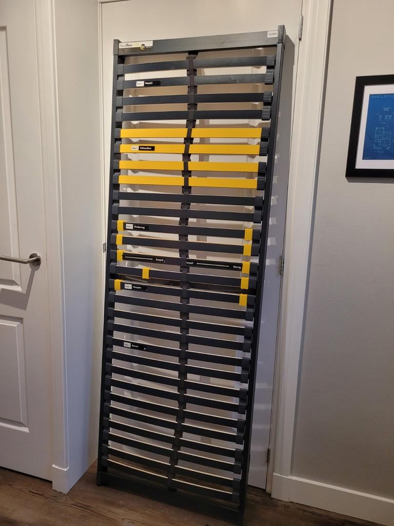 2 lattenbodems bossflex 400, Huis en Inrichting, Slaapkamer | Matrassen en Bedbodems, Ophalen, Gebruikt, Bedbodem, 200 cm