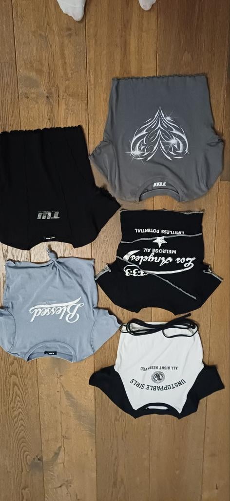 5 mooie korte shirtjes XS / S zo goed als nieuw, Kleding | Dames, Ophalen of Verzenden, Zo goed als nieuw, Maat 34 (XS) of kleiner