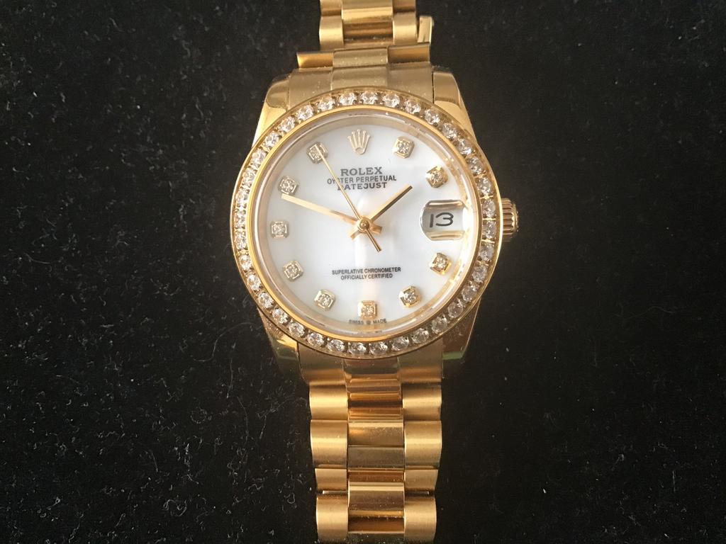 Rolex datejust goud dames, Ophalen of Verzenden, Nieuw, Goud, Rolex