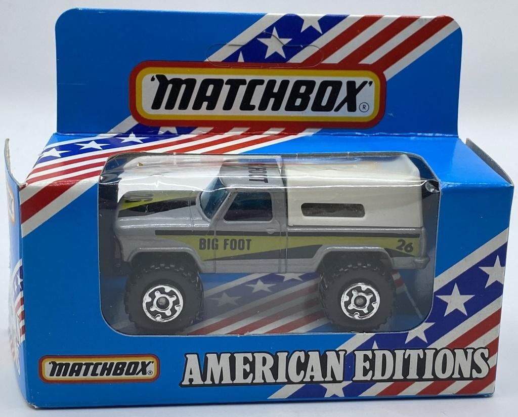 Matchbox 22G-2 (USA) Ford F-150 camper BIG FOOT, Hobby en Vrije tijd, Modelauto's | Overige schalen, Ophalen of Verzenden, Zo goed als nieuw