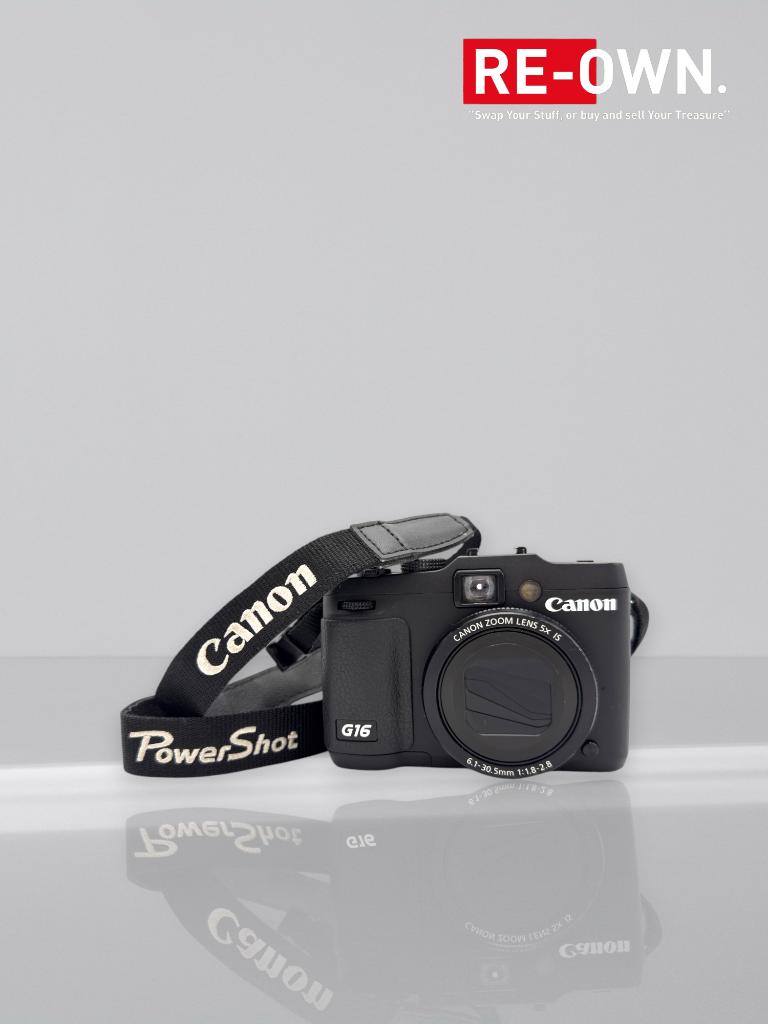 Canon Powershot G16 compact (nette staat+extra batterij), Audio, Tv en Foto, Fotocamera's Digitaal, Canon, Gebruikt, 12 Megapixel