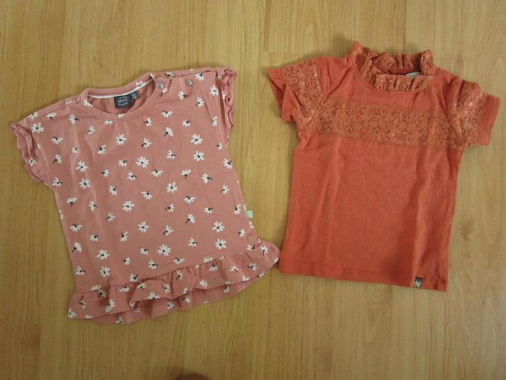 BFC + Koko Noko - twee schattige shirts maat 74, Kinderen en Baby's, Babykleding | Maat 74, Zo goed als nieuw, Meisje, Shirtje of Longsleeve