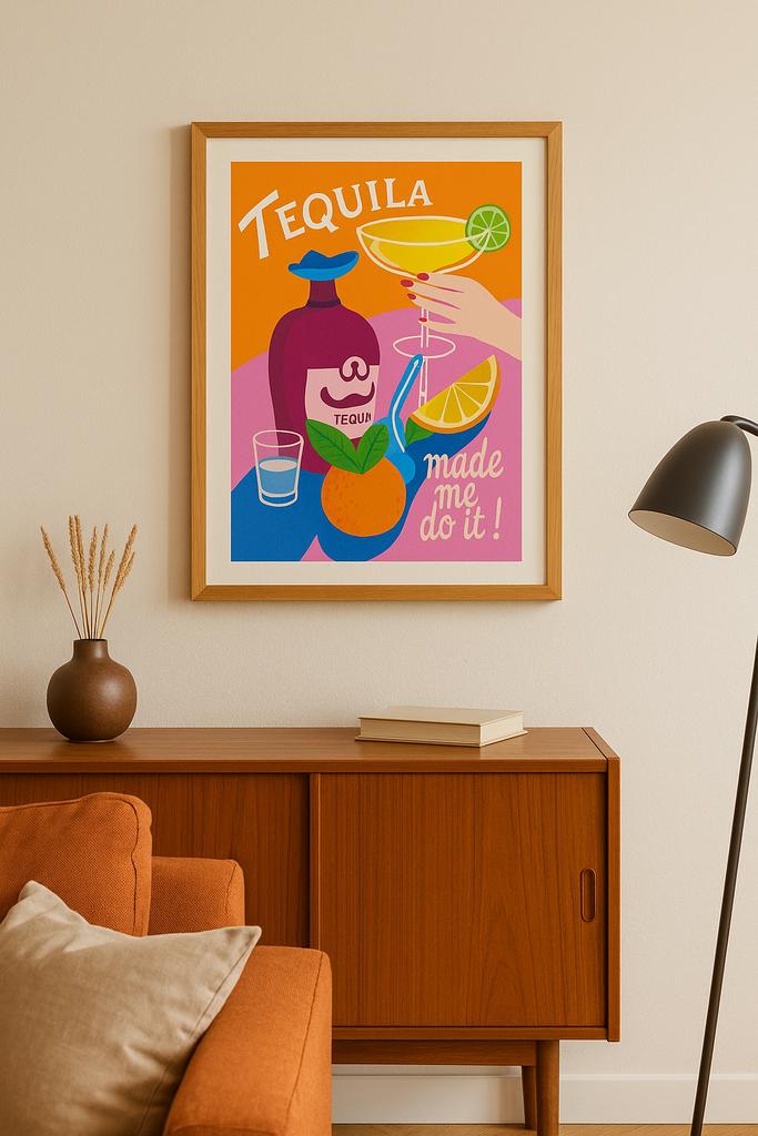 Desenio poster Tequila 30x40 cm, Verzamelen, Posters, Nieuw, Overige onderwerpen, A1 t/m A3, Rechthoekig Staand, Ophalen of Verzenden