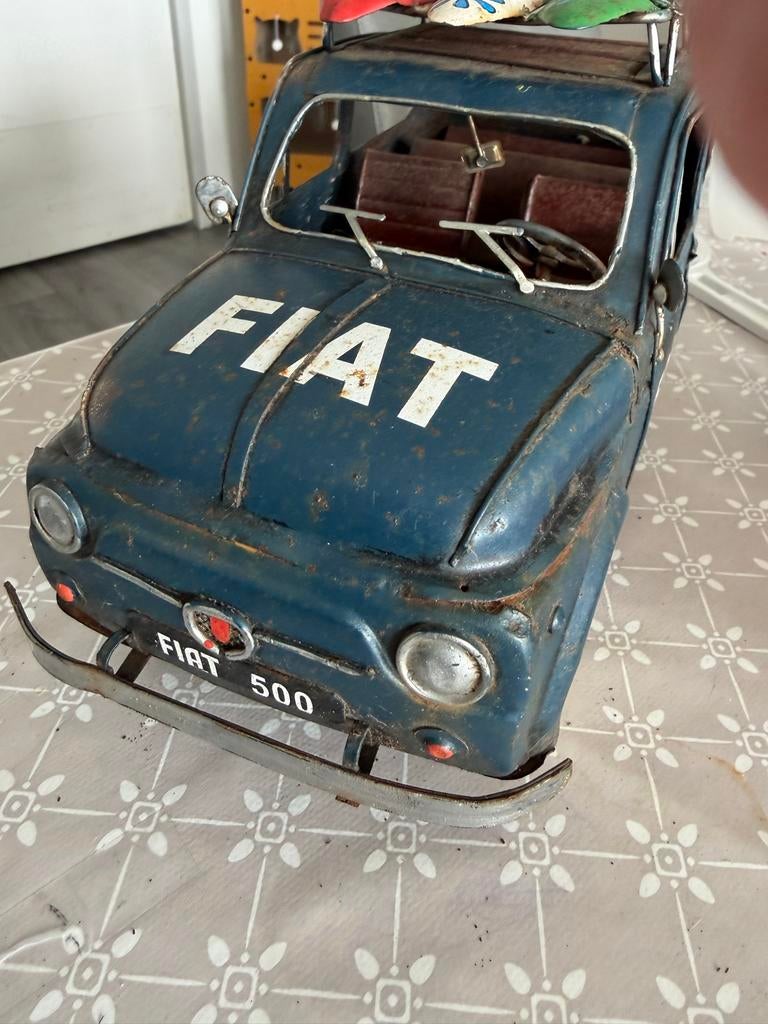 Mooi model van een oude Fiat 500, Overige merken, Gebruikt, Auto, Groter dan 1:32