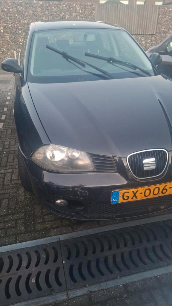 Seat Ibiza 1.4 16V 63KW 5DRS 2007 Zwart, Auto's, Seat, Particulier, Ibiza, ABS, Airbags, Boordcomputer, Centrale vergrendeling