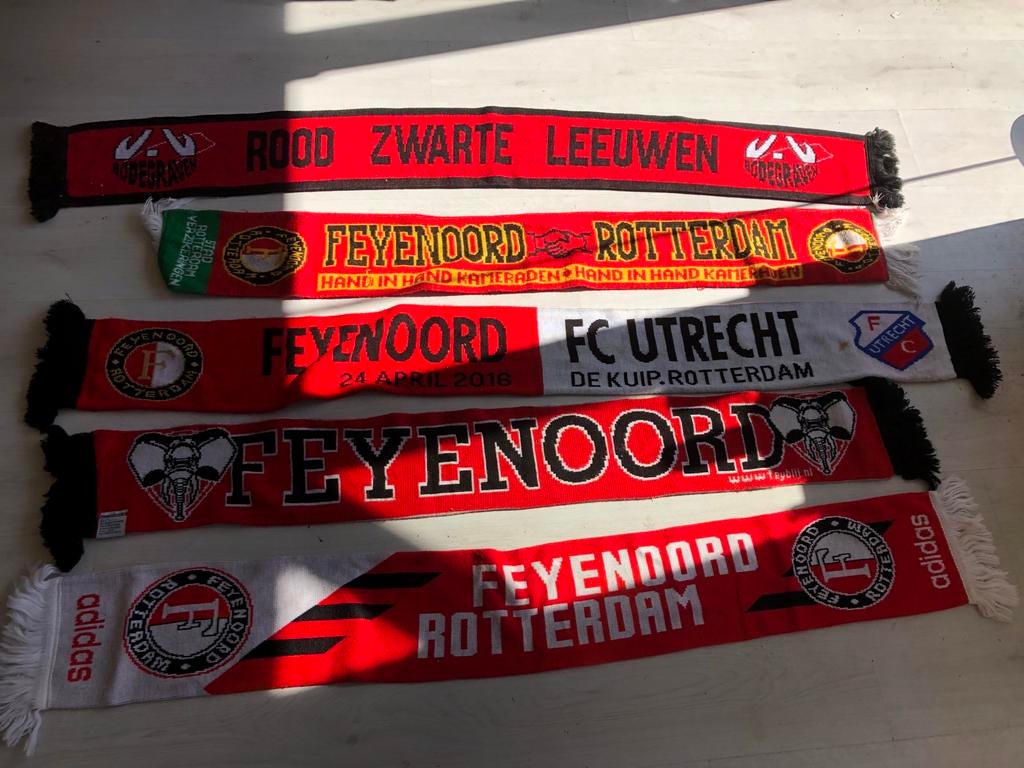 Feyenoord Sjaals Collectie - Diverse Modellen, Ophalen, Gebruikt, Feyenoord, Vaantje of Sjaal