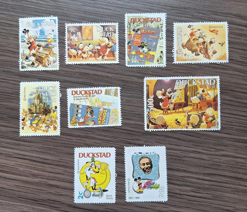 Kleine vezameling Duckstad, Postzegels en Munten, Ophalen of Verzenden, Dier of Natuur
