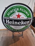 Heineken bier lichtbak verlichting gevel lamp bord, Ophalen, Gebruikt, Reclamebord, Plaat of Schild, Heineken