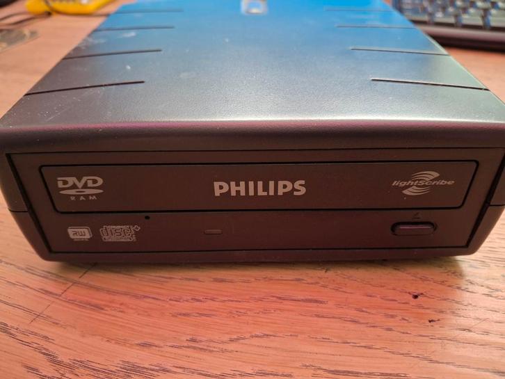 Philips SPD3300CC/00 Externe DVD-brander LightScribe, Computers en Software, Optische drives, Gebruikt, Extern, Windows, Cd, Dvd