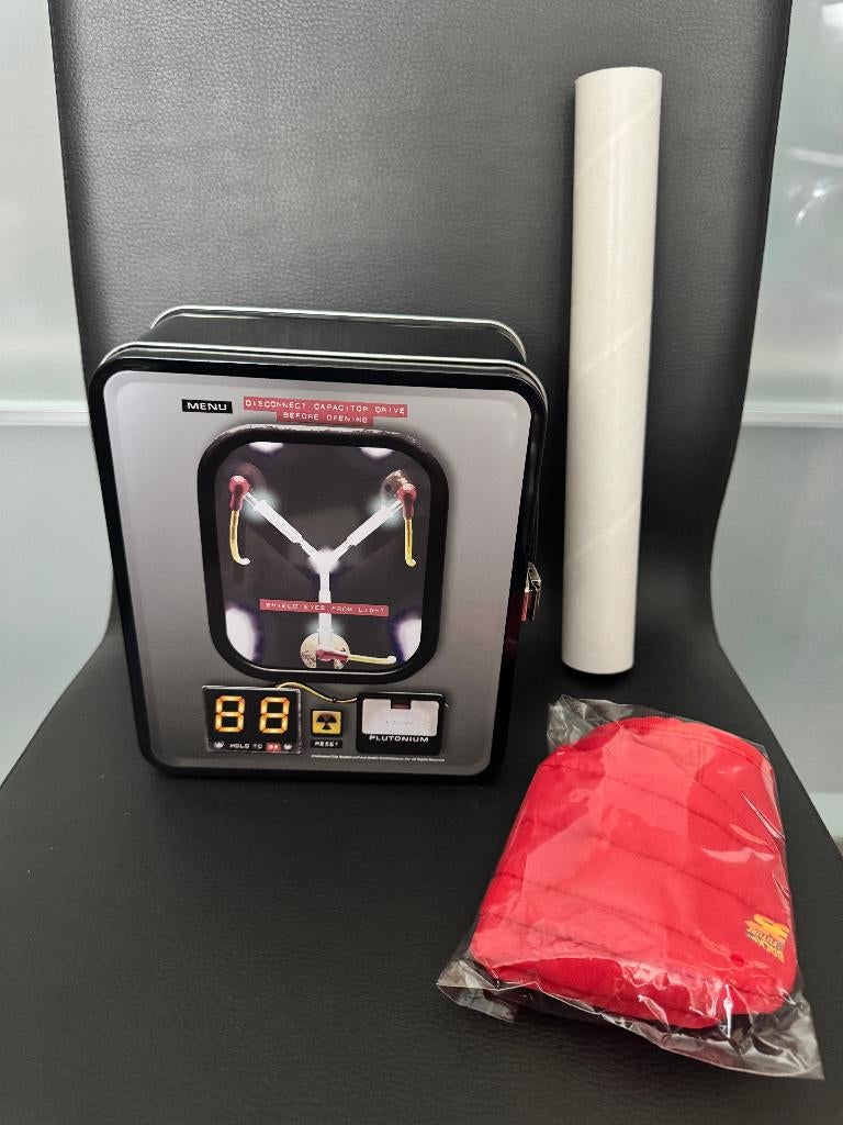Back to the Future lunchbox, bekerhouder en poster (nieuw), Ophalen, Nieuw, Film, Overige typen