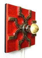 Vintage wandlamp keramiek Space Age Pop Art, Ophalen of Verzenden, Gebruikt, Vintage design Pop Art Space Age Fat Lava