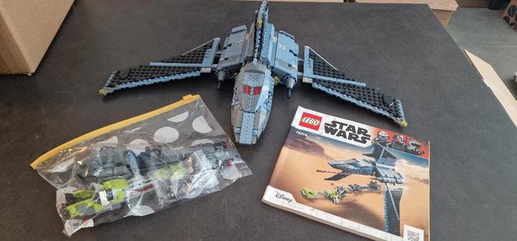 Lego 75314 The Bad Batch Attack Shuttle met 1 figuur, Kinderen en Baby's, Speelgoed | Duplo en Lego, Zo goed als nieuw, Lego, Inclusief instructies