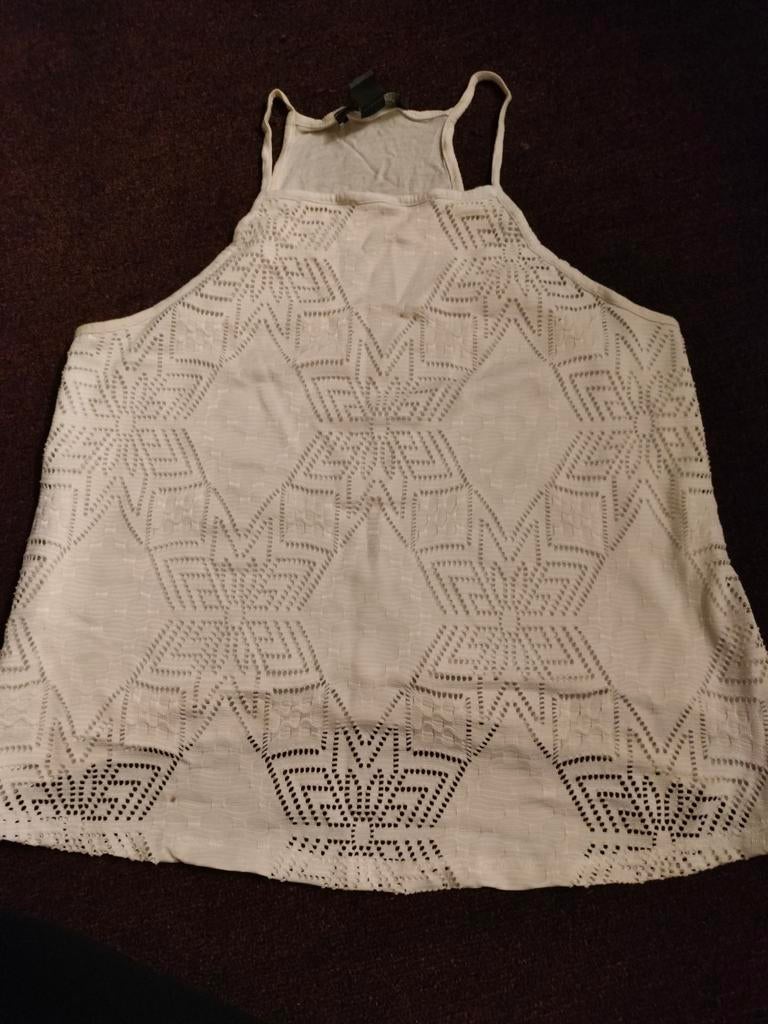 Wit Topje - Maat 36 (S), Primark, Wit, Ophalen of Verzenden, Gedragen