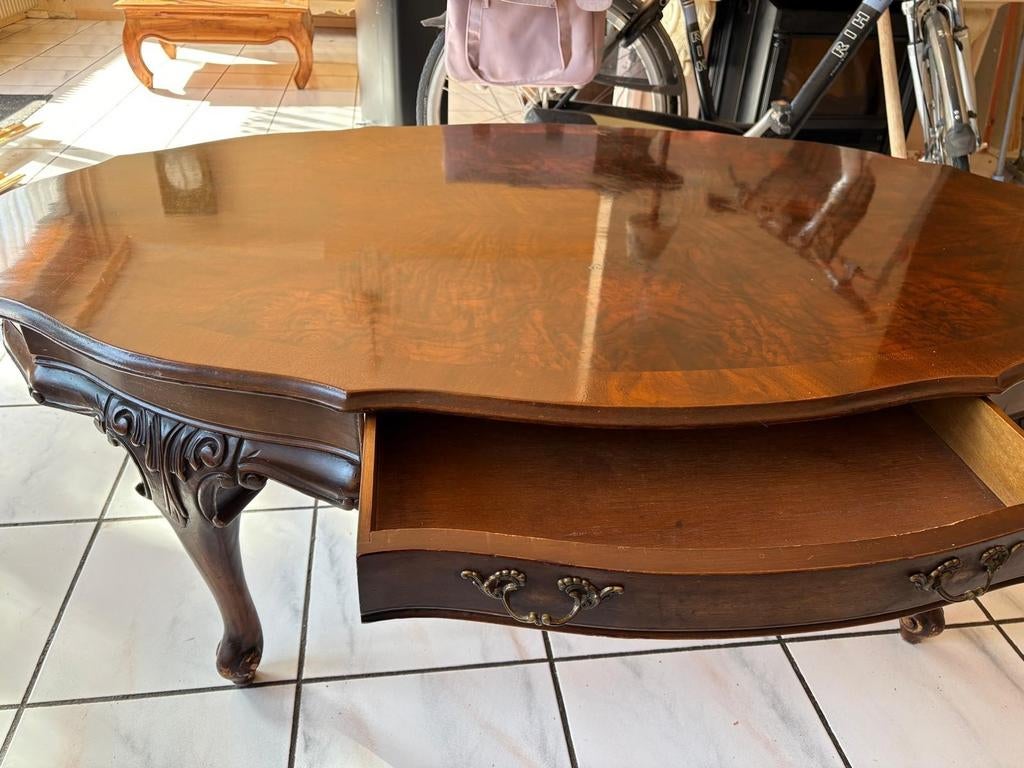 Barok  salontafel met lade, Huis en Inrichting, Ophalen, 100 tot 150 cm, 50 tot 100 cm, Minder dan 50 cm