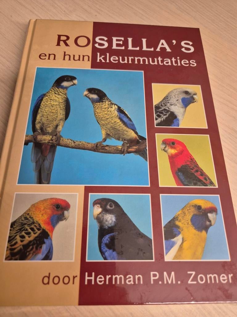 Nieuw Nederlands hardcover boek Rosella vogels en alle mutat, Ophalen of Verzenden, Nieuw, Vogels