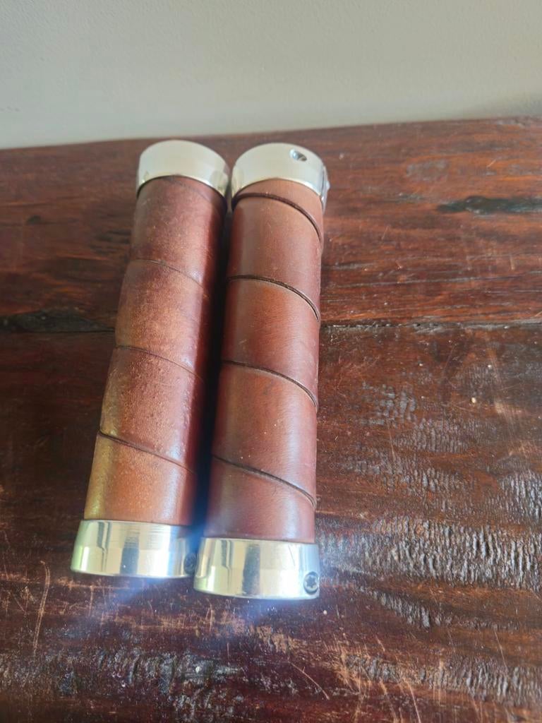 Brooks lederen handvatten fiets, Fietsen en Brommers, Fietsonderdelen, Ophalen of Verzenden