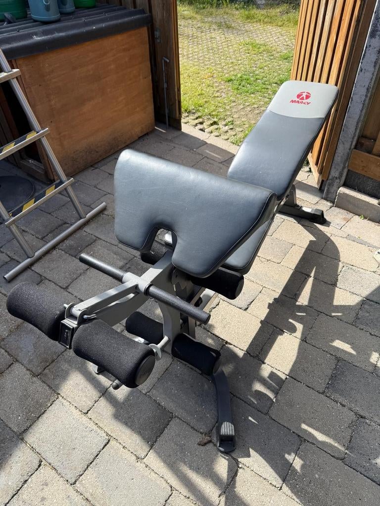 Fitnessbank met halter en gewichten, Ophalen of Verzenden