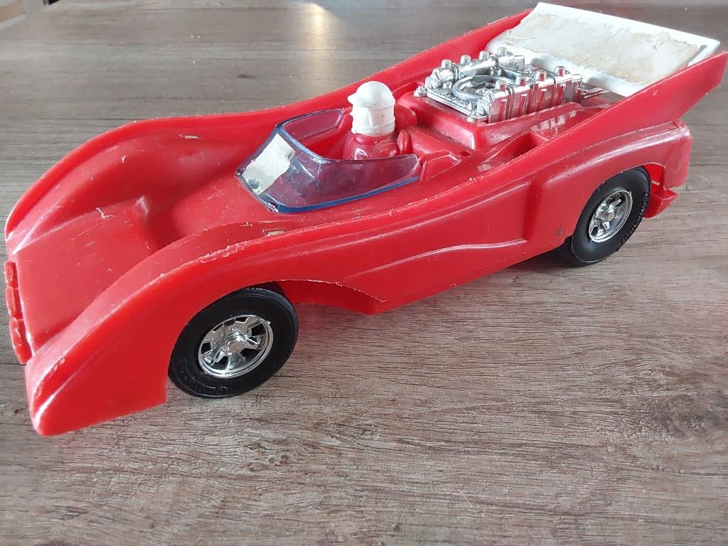 Race auto plastic, Vintage, Ophalen of Verzenden, Gebruikt