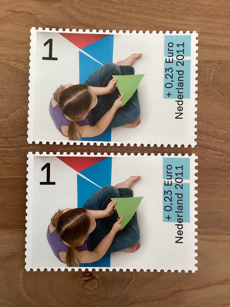 Kinderbedankkaarten 2011, Verzenden