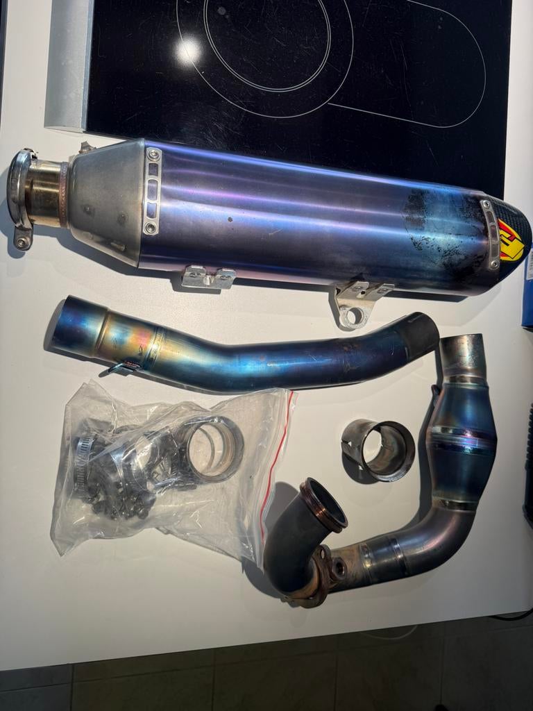 4.1 FMF Exhaust / Tekmo titanium race line, Ophalen of Verzenden