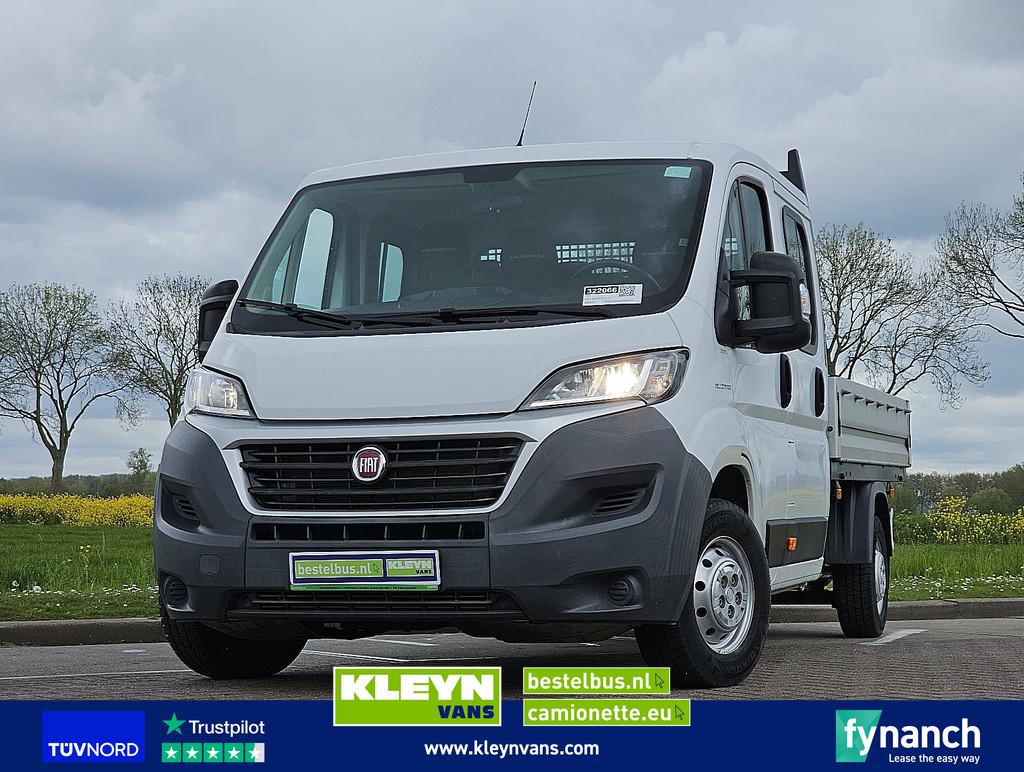 FIAT DUCATO 2.3 l4 open laadbak navi, Auto's, Gebruikt, Euro 6, 7 stoelen, Wit