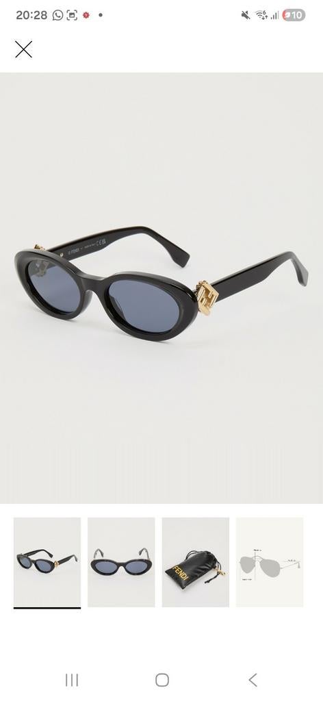 Fendi Zonnebril Origineel Nieuw met alle toebehoren, Sieraden, Tassen en Uiterlijk, Zonnebrillen en Brillen | Dames, Ophalen of Verzenden