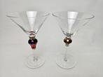 # 2 Martini Glazen - Christmas Splendor, Antiek en Kunst, Ophalen of Verzenden