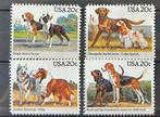 Postfrisse serie honden Verenigde Staten, Verzenden, Dier of Natuur