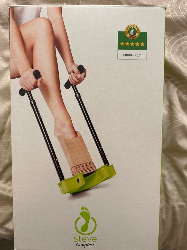 Steve complete aantrek hulp steunkousen, Ophalen, Zo goed als nieuw