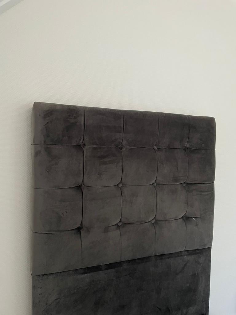Eenpersoons boxspring met opbergruimte., Gebruikt, 90 cm, Eenpersoons, Ophalen of Verzenden