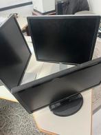 3 monitoren 2x Dell 1x HP, Computers en Software, Monitoren, Ophalen, Gebruikt, Overige typen, Onbekend