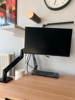 Dell P2422HE monitor + Invision monitor arm (z.g.a.n.), Computers en Software, Monitoren, Ophalen, IPS, In hoogte verstelbaar