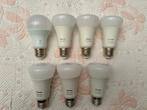 Philips Hue 7x Losse lampen 806lm/2700K/9W/E27 + Bridge, Led-lamp, Minder dan 30 watt, Zo goed als nieuw, E27 (groot)