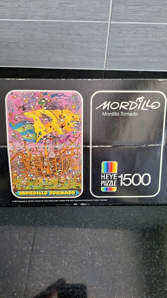 Mordillo Tornado Puzzel 1500 Stukjes Heye Puzzle, Ophalen, 500 t/m 1500 stukjes, Gebruikt, Legpuzzel