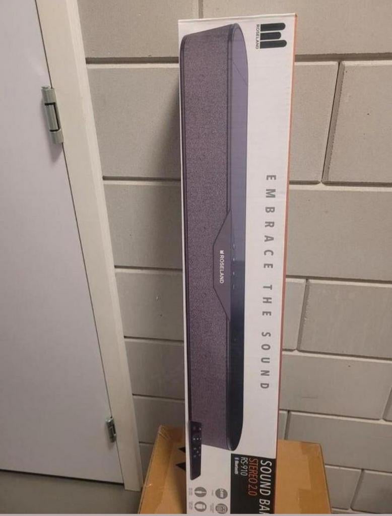 ROSELAND Soundbar RS-910 Stereo 2.0 met Bluetooth, Ophalen, Bluetooth, Nieuw