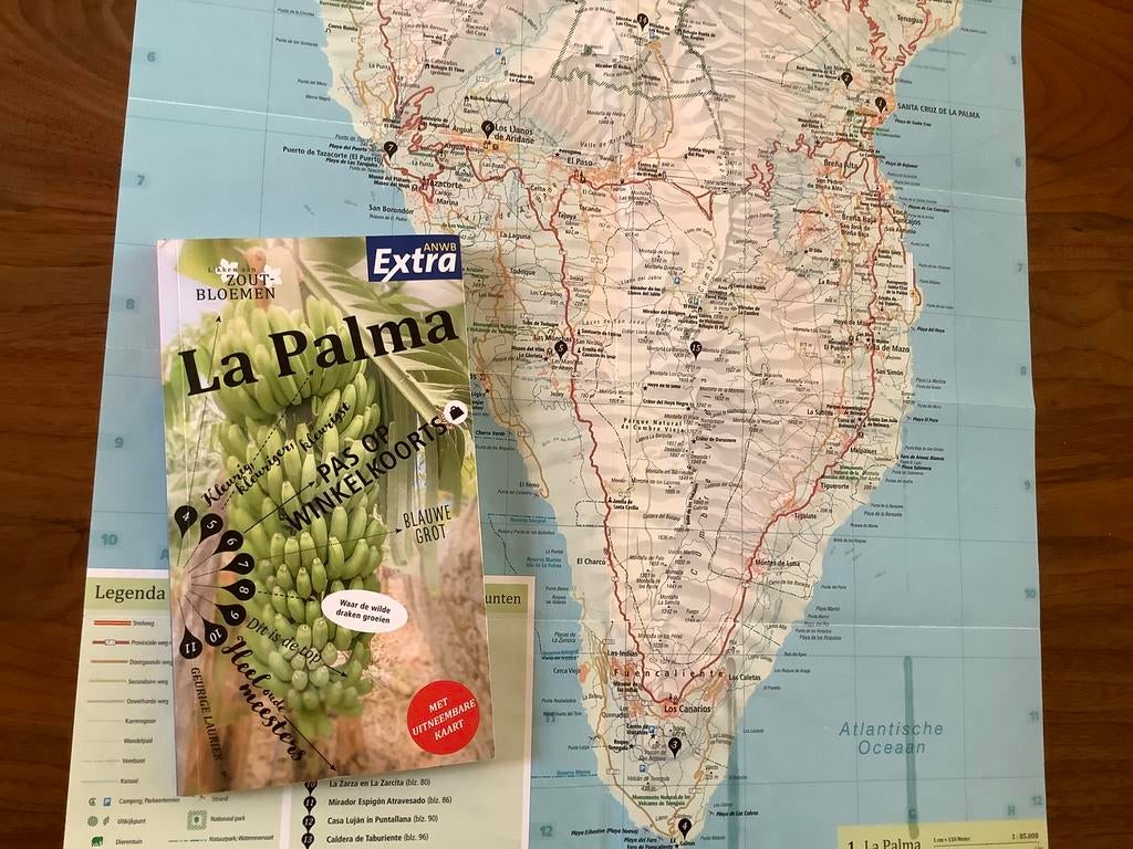 La Palma SPanje ANWB reisgids + kaart NIEUW Canarische eil., Ophalen of Verzenden, Europa, Reisgids of -boek, ANWB