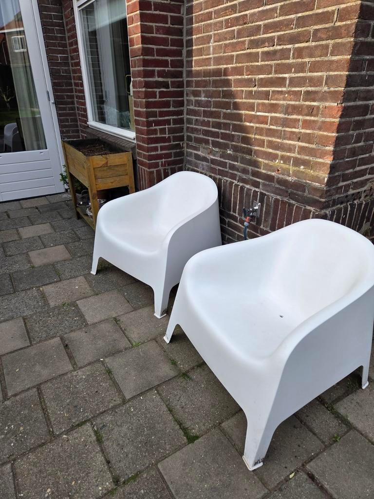 Twee Ikea skarpö tuinstoelen, Tuin en Terras, Tuinstoelen, Ophalen, Gebruikt, Kunststof