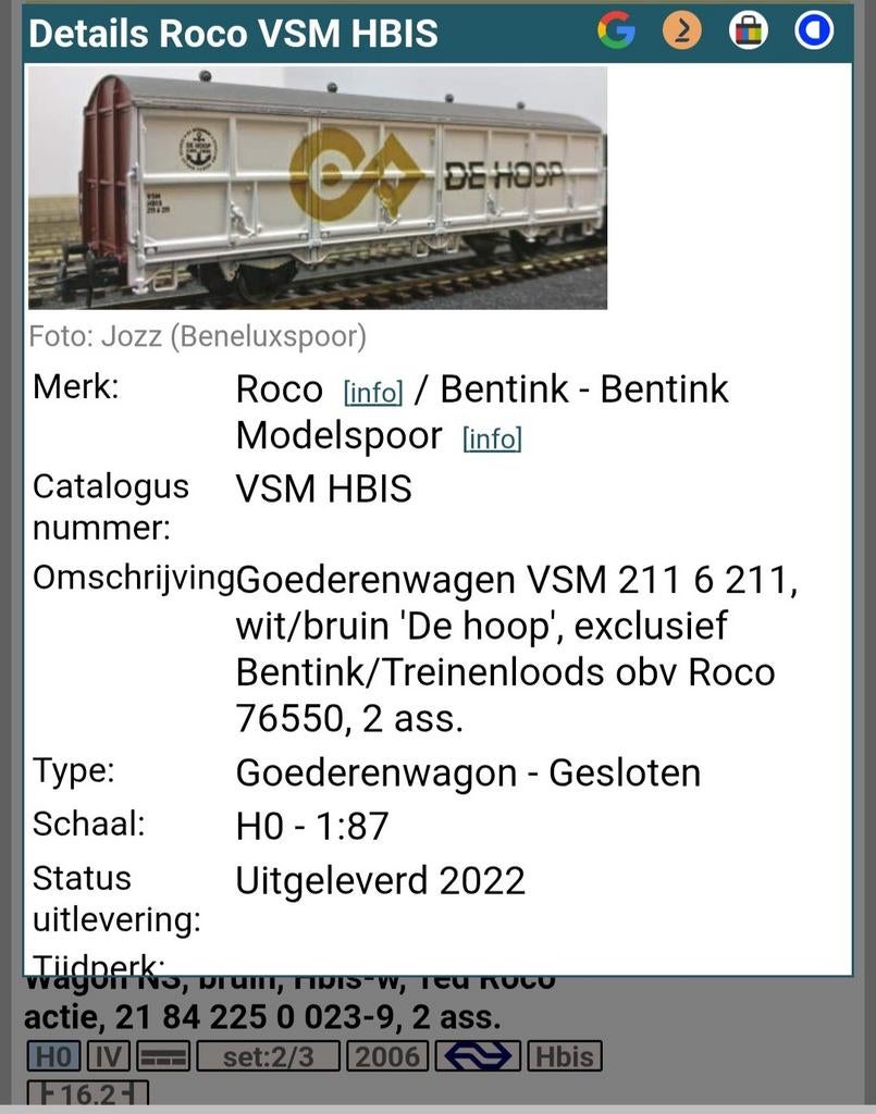 Gezocht wagon de Hoop, Hobby en Vrije tijd, Modeltreinen | H0, Ophalen of Verzenden, Gelijkstroom, Wagon