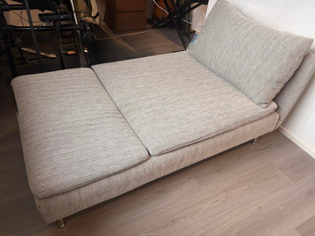 IKEA Söderhamn chaise longue Viarp beige-bruin, Huis en Inrichting, Banken | Sofa's en Chaises Longues, Ophalen, Japandi, Gebruikt
