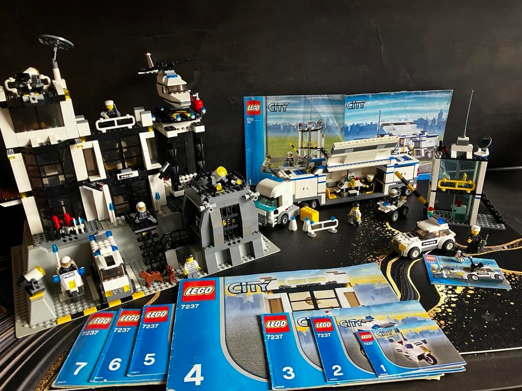 Lego Politie 3 sets, Lego, Ophalen of Verzenden, Compleet, Complete set