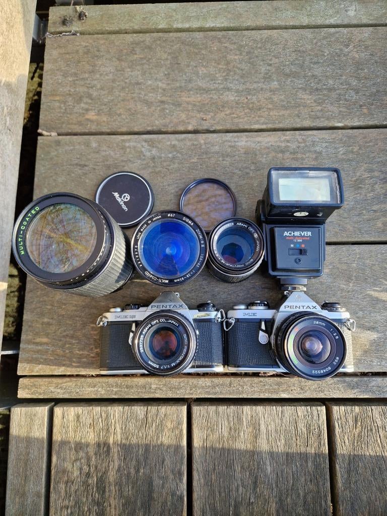 Asahi Pentax ME Super, ME & 5 Lenses, Ophalen of Verzenden, Spiegelreflex, Pentax