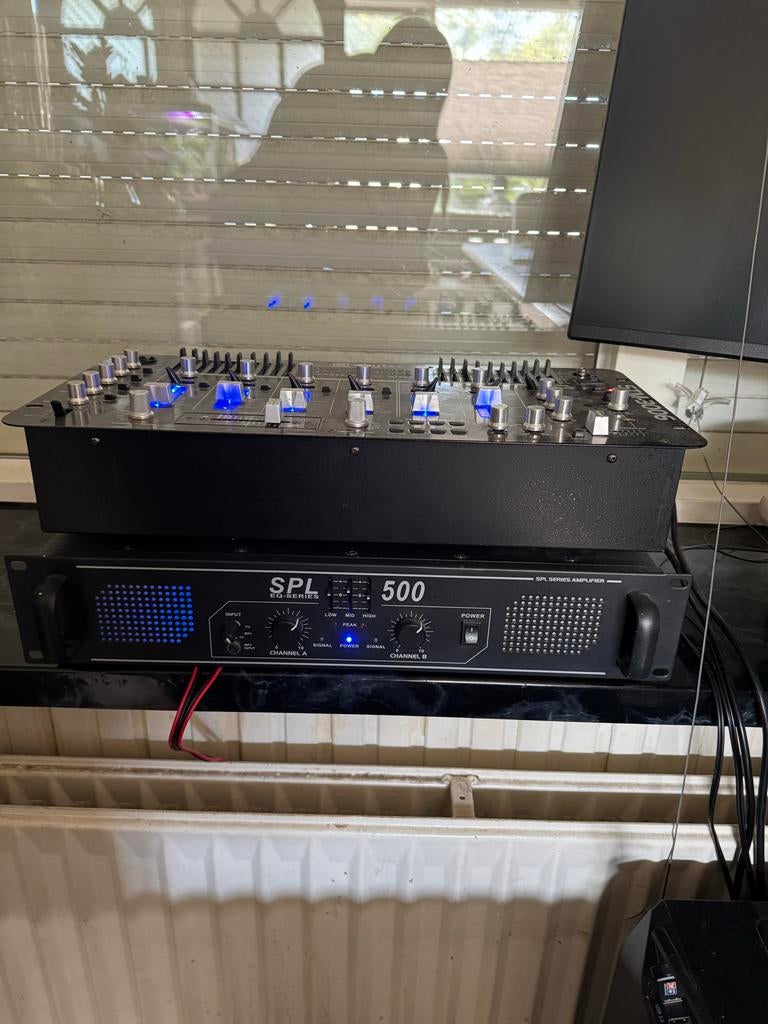 Mengpaneel en versterker set - SPL en Devine, Ophalen, Gebruikt, 5 tot 10 kanalen, Microfooningang