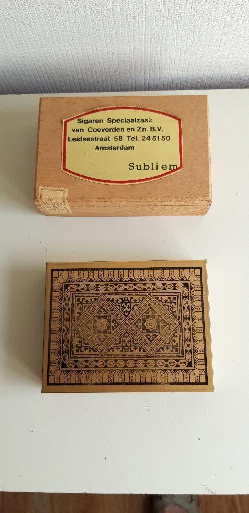 sigaren kistje, Verzamelen, Rookartikelen, Aanstekers en Luciferdoosjes, Ophalen of Verzenden, Tabaksdoos of Verpakking