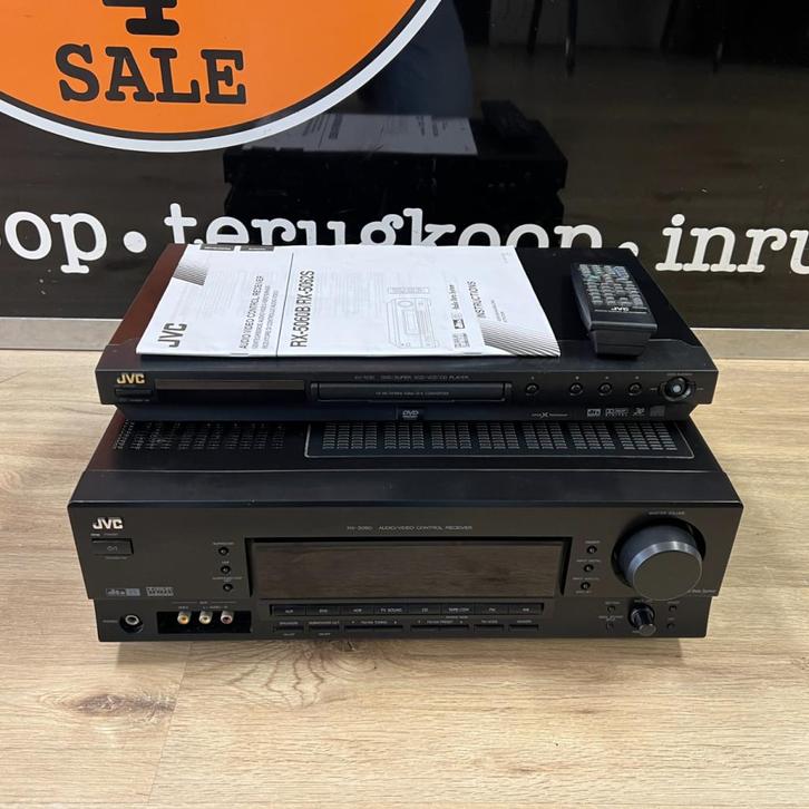 JVC RX-5060B + DVD speler + afstandsbediening | ZGAN!, Audio, Tv en Foto, Versterkers en Receivers, Zo goed als nieuw