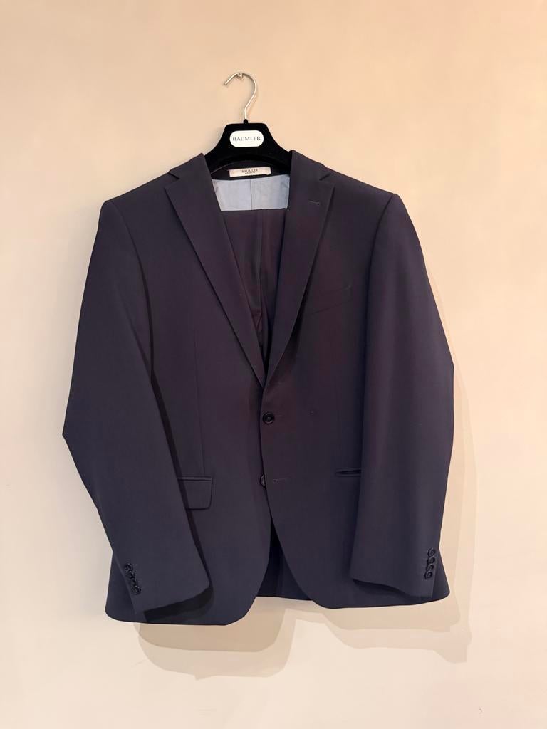 Baumler Zwarte Blazer - Modern Fit - Maat 52, Kleding | Heren, Kostuums en Colberts, Zo goed als nieuw, Maat 52/54 (L), Blauw