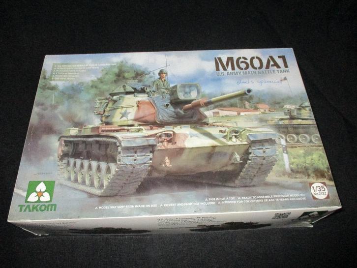 H-1,TAKOM 1-35,NO,2132,M60A1 U.S. Army Main Battle Tank, Hobby en Vrije tijd, Modelbouw | Auto's en Voertuigen, Gebruikt, Overige typen