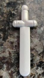 Lego Flat Silver Minifigure, Weapon Sword, Shortsword -, Ophalen of Verzenden, Gebruikt, Losse stenen, Lego