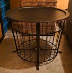 IKEA GUALÖV Opbergtafel - Zwart, Ophalen, Zo goed als nieuw, Rond, Modern, Industrieel