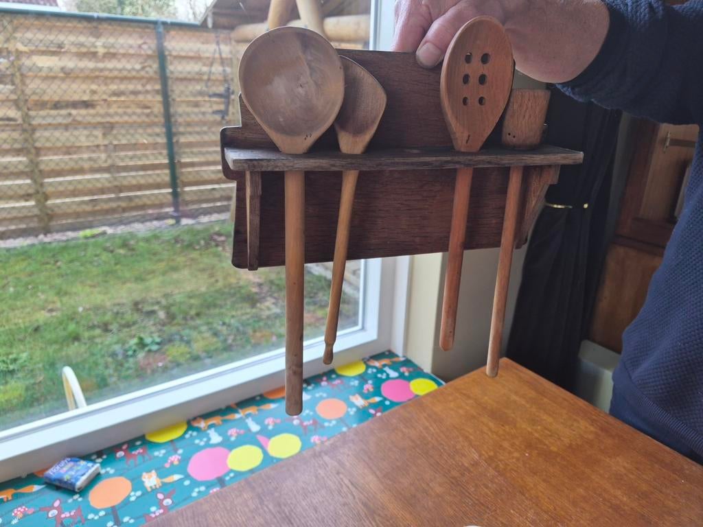 Piet Zwart houten Sleven rek, Huis en Inrichting, Keuken | Keukenelementen, Zwart, Minder dan 100 cm, 25 tot 50 cm, 50 tot 100 cm